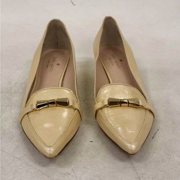 kate spade new york Women's Bowdie‎ Slip On Leather High Heel Dress Pumps Size 7 - Picture 1 of 9
